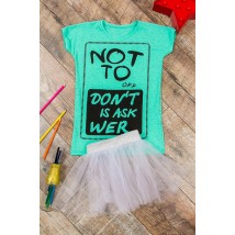 Dress for a girl with a tulle skirt Nosy Svoe 134 Menthol (6030-070-33-v2)