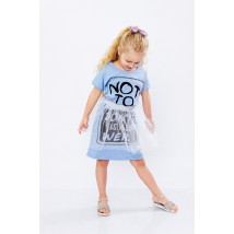 Dress for a girl with a tulle skirt Nosy Svoe 110 Blue (6030-070-33-v16)