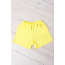 Shorts for girls Wear Your Own 164 Yellow (6262-001-v148)