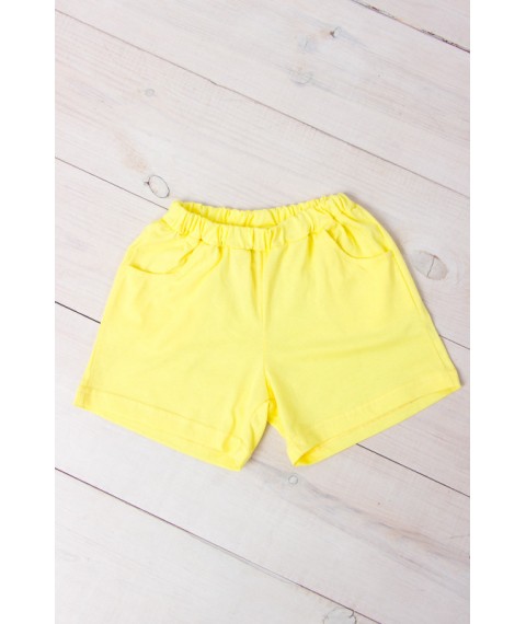 Shorts for girls Wear Your Own 164 Yellow (6262-001-v148)