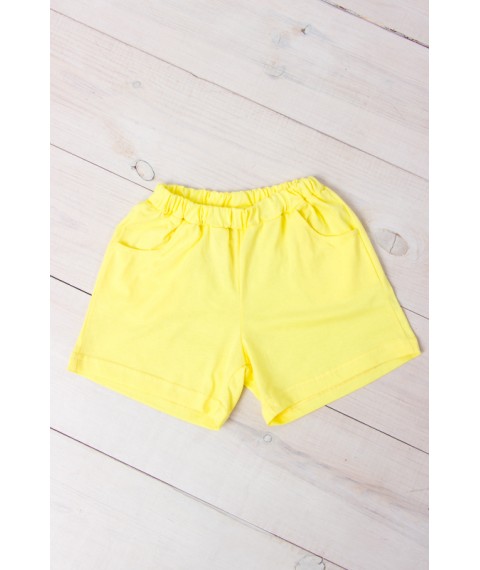 Shorts for girls Wear Your Own 134 Yellow (6262-001-v6)