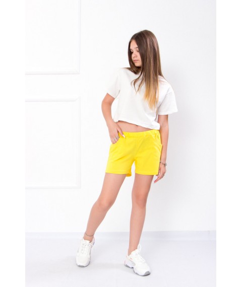 Shorts for girls Wear Your Own 164 Yellow (6262-001-v127)