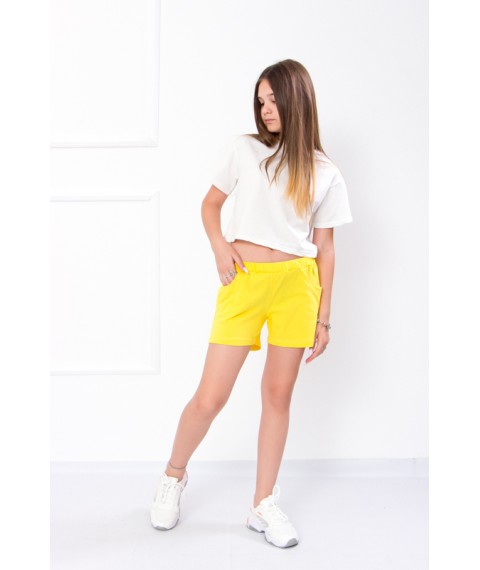 Shorts for girls Wear Your Own 134 Yellow (6262-001-v0)