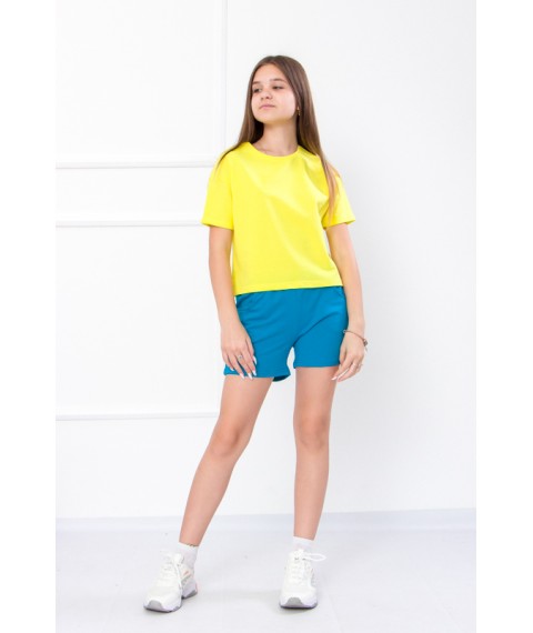 Shorts for girls Wear Your Own 140 Yellow (6033-057-1-v197)