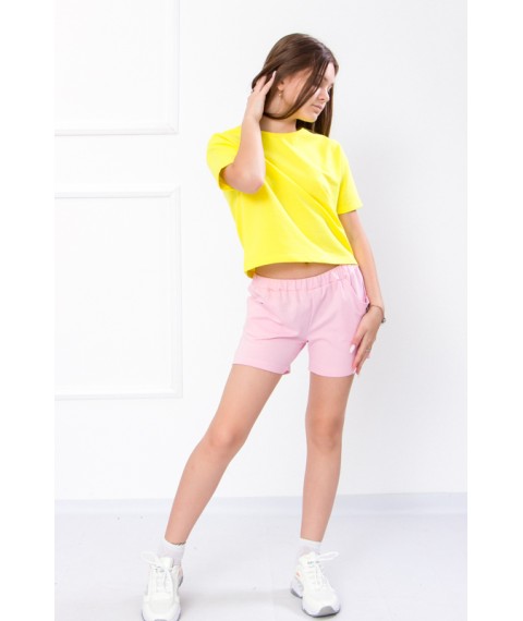 Shorts for girls Wear Your Own 122 Pink (6033-057-1-v32)