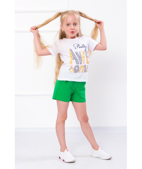Shorts for girls Wear Your Own 134 Green (6033-057-1-v132)