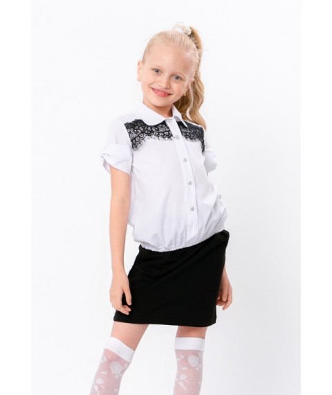 School blouse "Coquette" Wear Your Own 122 White (6043-066-v6)