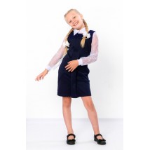 School sundress for girls Wear Yours 146 Blue (6051-065-v2)