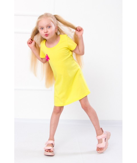 Dress for a girl Wear Your Own 128 Yellow (6054-001-v8)