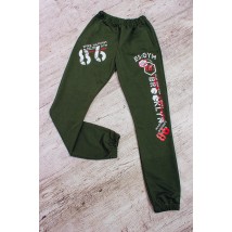 Pants for boys Wear Your Own 158 Green (6060-057-33-v1)