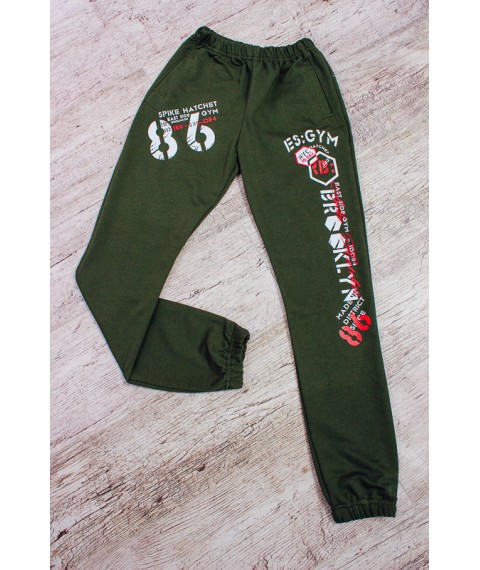 Pants for boys Wear Your Own 158 Green (6060-057-33-v1)