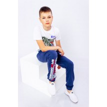 Pants for boys Wear Your Own 146 Blue (6060-057-33-v9)