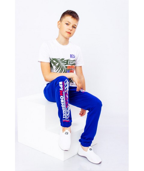 Pants for boys Wear Your Own 152 Blue (6060-057-33-v5)