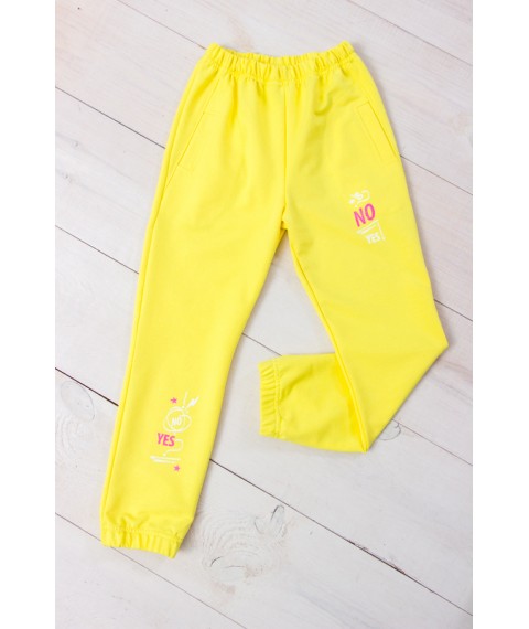 Pants for girls Wear Your Own 170 Yellow (6060-057-33-5-v107)