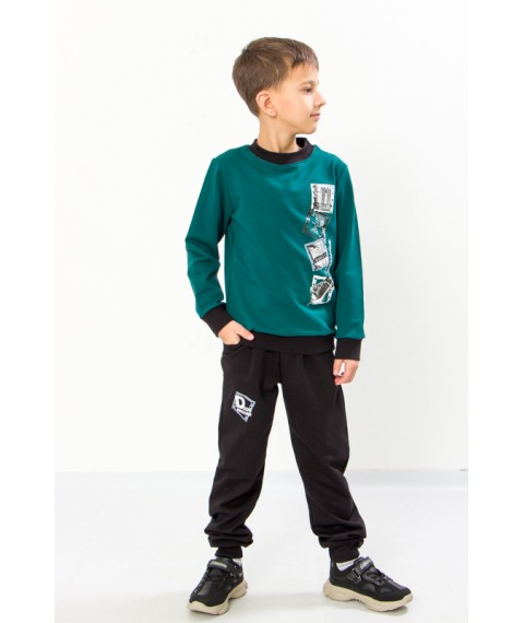 Suit for a boy Wear Your Own 128 Green (6063-057-33-4-v15)