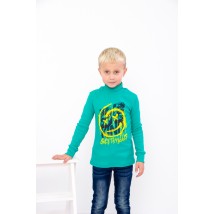 Turtleneck for a boy Wear Your Own 116 Green (6068-019-33-2-v31)