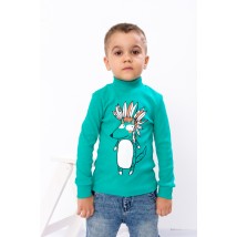 Turtleneck for a boy Wear Your Own 134 Green (6068-019-33-2-v75)