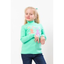 Turtleneck for girls Wear Your Own 92 Green (6068-019-33-5-v17)