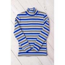 Turtleneck for a boy Wear Your Own 140 Blue (6068-022-4-v18)