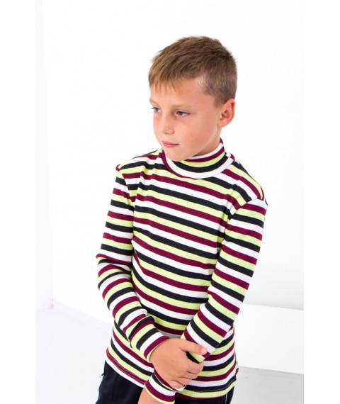 Turtleneck for a boy Wear Your Own 134 Red (6068-022-4-v33)