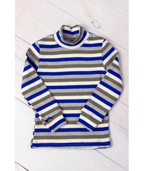 Turtleneck for a boy Wear Your Own 140 Blue (6068-022-4-v19)