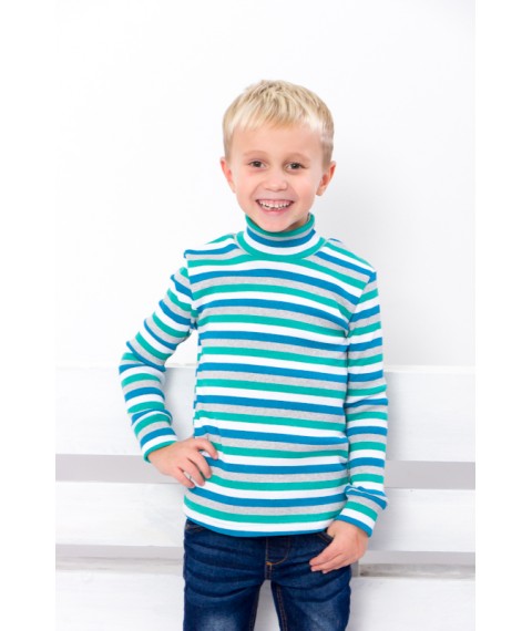 Turtleneck for a boy Wear Your Own 104 Blue (6068-022-4-v81)