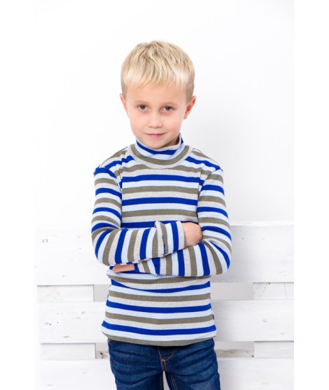 Turtleneck for a boy Wear Your Own 134 White (6068-022-4-v27)