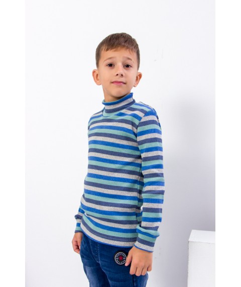 Turtleneck for a boy Wear Your Own 92 Blue (6068-022-4-v97)