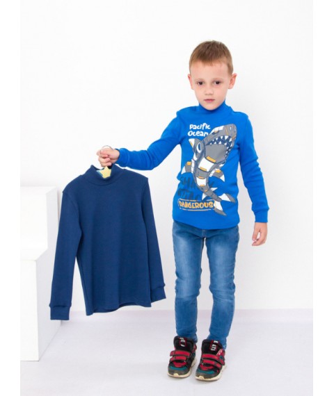 Set of turtlenecks for a boy (2 pcs.) Wear Your Own 128 Blue (6068-4-v9)