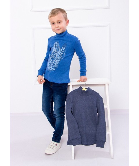 Set of turtlenecks for a boy (2 pcs.) Wear Your Own 110 Blue (6068-4-v0)