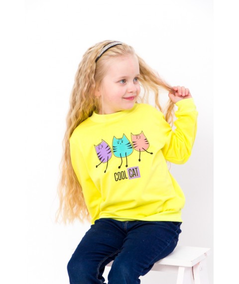 Jumper for girls Wear Your Own 98 Yellow (6069-023-33-5-v63)