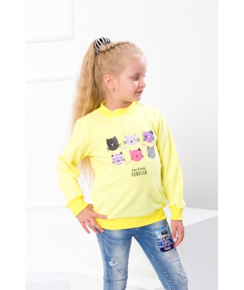 Jumper for girls Wear Your Own 128 Yellow (6069-023-33-5-v8)