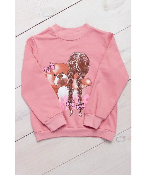 Jumper for girls Wear Your Own 116 Pink (6069-023-33-5-v39)