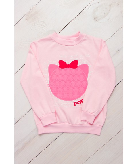 Jumper for girls Wear Your Own 128 Pink (6069-023-33-5-v12)