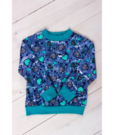 Sweatshirt for girls Wear Your Own 110 Blue (6069-024-5-v2)