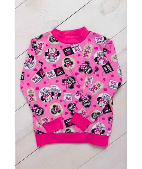 Sweatshirt for girls Wear Your Own 122 Pink (6069-024-5-v10)