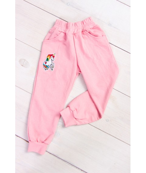 Pants for girls with a patch Nosy Svoe 98 Pink (6070-057-v3)