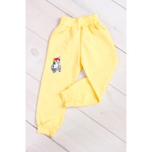 Штани для дівчинки з нашивкою Носи Своє 98 Жовтий (6070-057-v4)