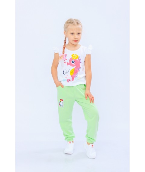 Pants for girls with a patch Nosy Svoe 92 Green (6070-057-v2)