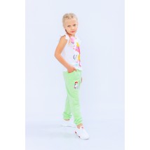 Штани для дівчинки з нашивкою Носи Своє 110 Зелений (6070-057-v13)