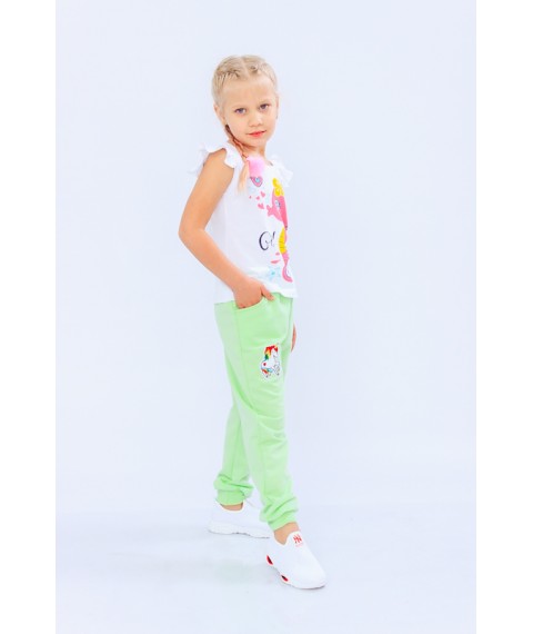 Pants for girls with a patch Nosy Svoe 92 Green (6070-057-v2)
