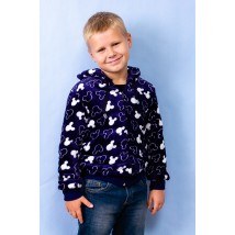 Hoodie for a boy with a zipper Nosy Svoe 92 Blue (6071-035-4-v37)