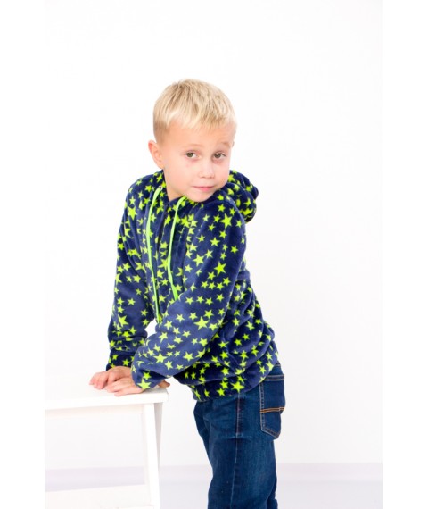 Hoodie for a boy with a zipper Nosy Svoe 122 Blue (6071-035-4-v8)