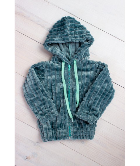 Hoodie for a boy with a zipper Wear Your Own 86 Green (6071-035-4-v47)