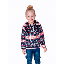 Jumper for girls (with zipper) Wear Your Own 98 Blue (6071-035-5-v14)