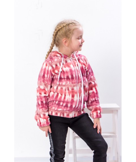 Jumper for girls (with zipper) Wear Your Own 122 Pink (6071-035-5-v74)