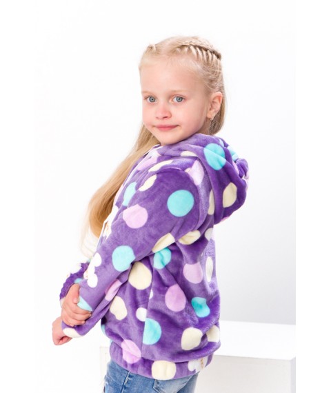 Jumper for girls (with a zipper) Wear Your Own 128 Purple (6071-035-5-v36)