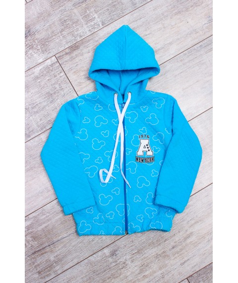 Hoodie for girls Wear Your Own 98 Blue (6071-054-33-5-v3)
