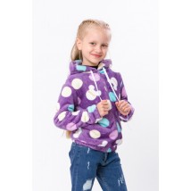 Jumper for girls (with zipper) Wear Your Own 134 Purple (6071-035-5-v72)