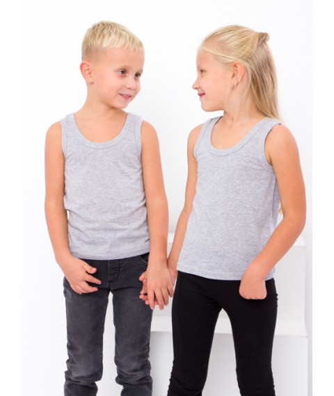 Children's T-shirt Wear Your Own 122 Gray (6072-001-v17)